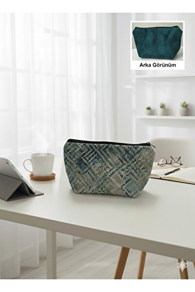 YILDIZ DİJİTAL HOME Спеціальна тканинна косметичка Розкішна косметична сумка-...