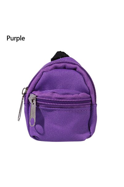 Choice purple Doll Backpacks Doll Mini Bags Mini Zipper Rucksack Doll Backpac...