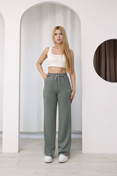 Sporza Women's Modal Wide Leg High Waist Sweatpants