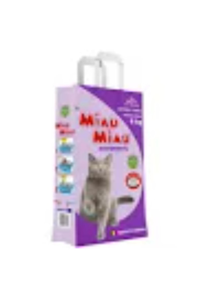 MIAU MIAU 2 buc Bentonită, Așternut Igienic pentru Pisică, Lavandă, 6kg