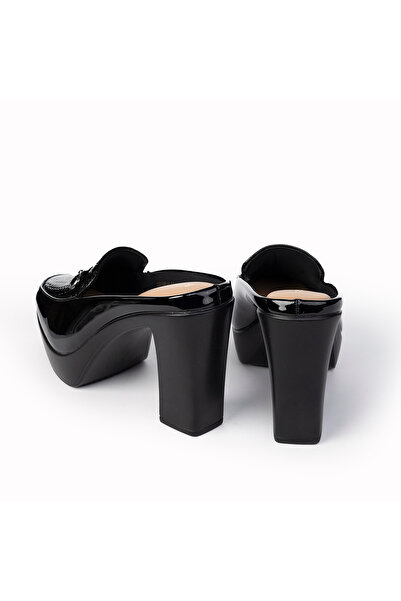 BAYLASAN حذاء ميوول نسائي بكعب عريض وقاعدة سميكة – Women’s Platform Block Heel Mule