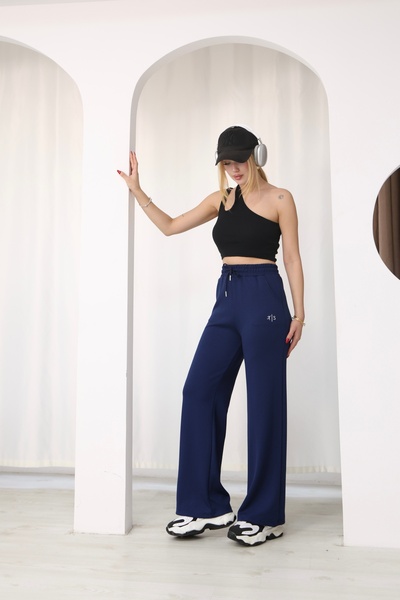 Sporza Women's Modal Wide Leg High Waist Sweatpants