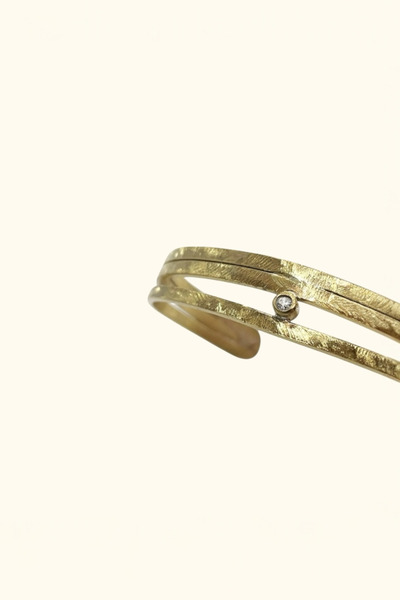 Sevil Gülgün Atelier Pure Brass Handmade Design Women's Bracelet - Adjustable...