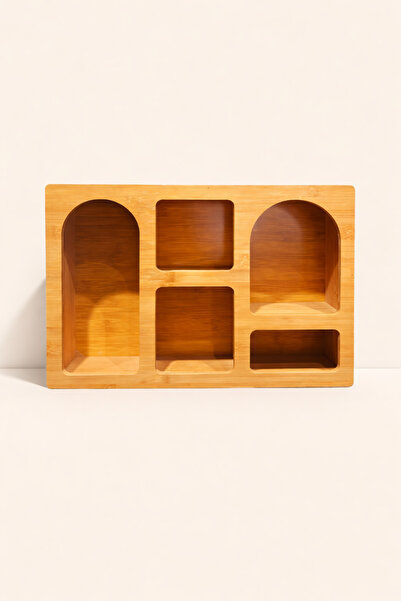 Mirilliahome Bambu Kahve Köşesi Rafı Kupa Düzenleyici Tezgah Üstü ve Duvara M...