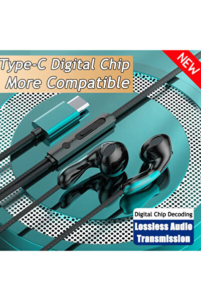 Choice (New) Type-C-Green 9DHIFI Heavy Bass Stereo Sport Music Wired Earphone...