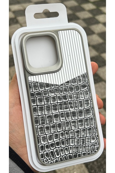 EDELFU iPhone 16 Pro Compatible - Snake Skin Pattern Cover Premium Sides Sili...