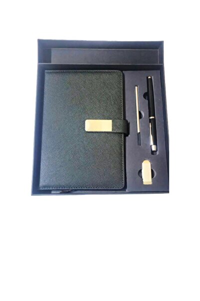 OEM Set Premium: Agendă cu Închidere Metalică, Stick USB 16GB și Pix – Dispon...