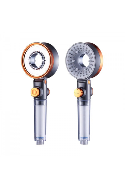 INNOVIO INNOVIO® Anti-Chlorine Cotton Filter Shower Head, High Pressure, 3 Je...