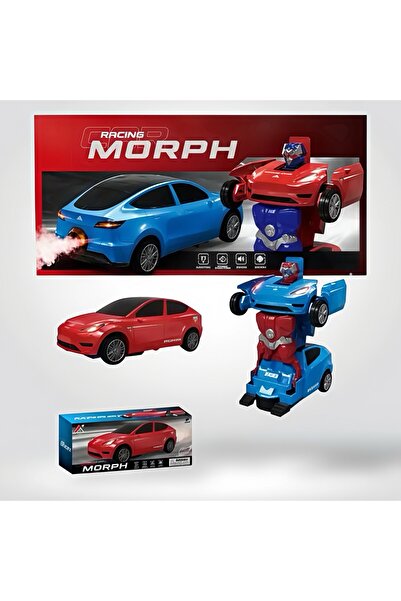 Universul Jucăriilor Transformable Robot Car with Lights, Sounds and Spray Fu...