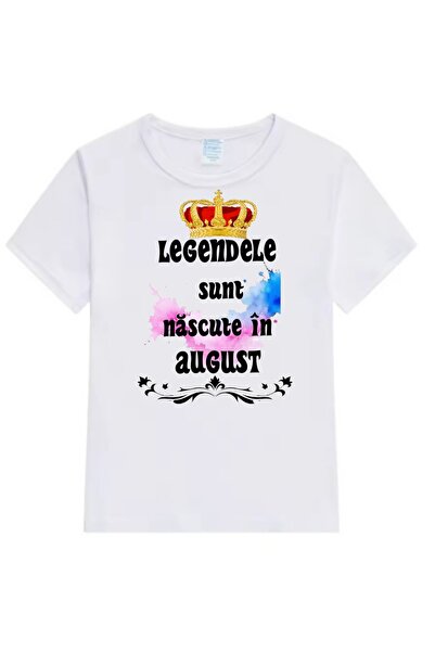 MARİ Tricou personalizat ,, August ", alb