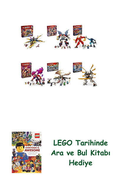 Bloomsbury مجموعة نينجاجو 500 (71833 + 71834 + 71808 + 71832 + 71809 + 71821)