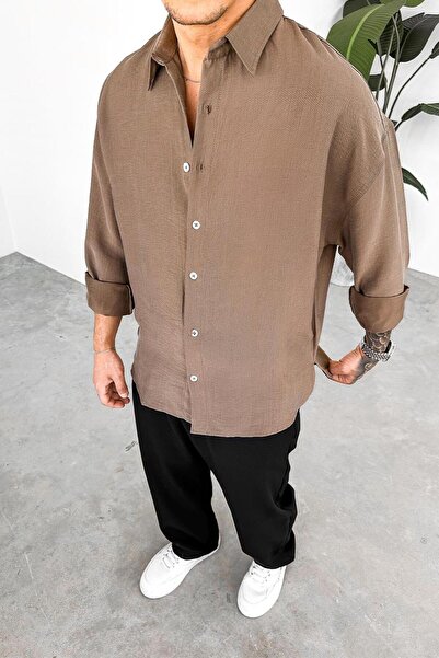 HAFKAGİYİM Cămașă oversize Mink Soft Premium