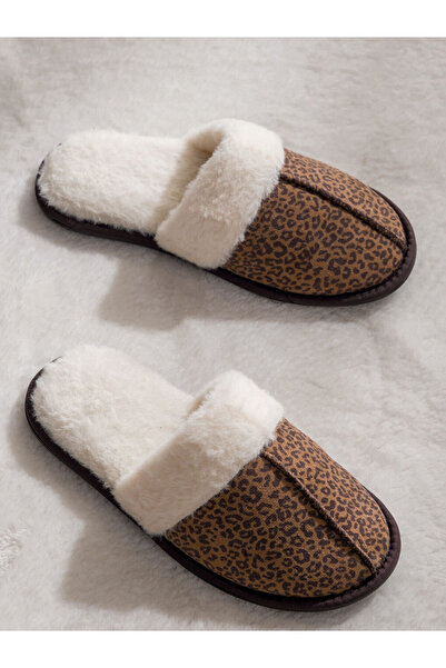 LC Waikiki Leopard Patterned Women's House Slippers