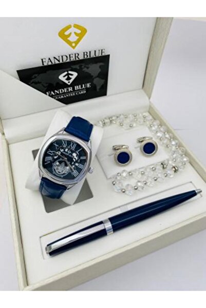 FANDER BLUE Men's Leather Set - Fundablo