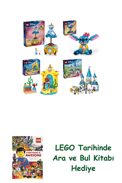 Bloomsbury مجموعة ديزني 255 (43266 + 43249 + 43235 + 43275) + هدية كتاب البحث...