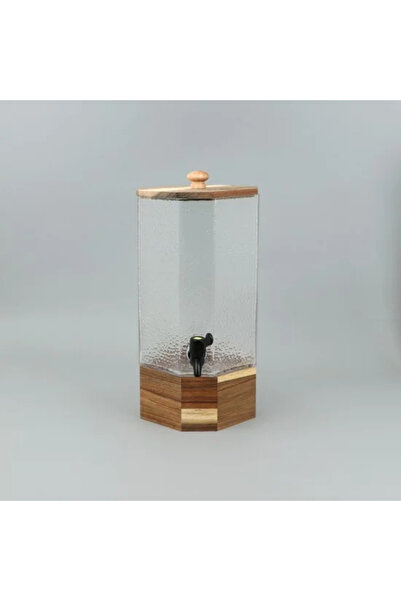 Generic Jack juice box with a unique design and wooden base, 4.8 liters