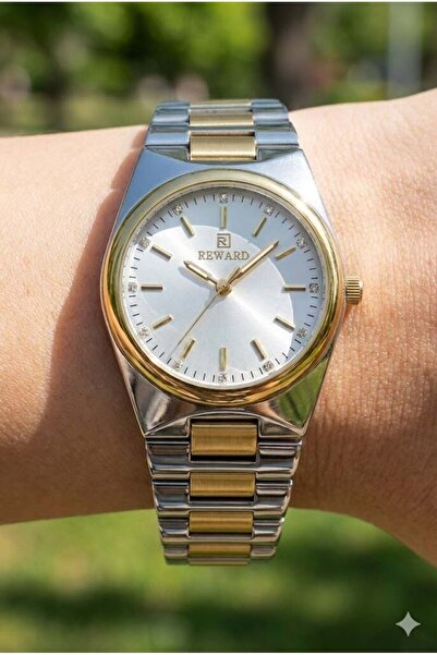 Reward Kadın Kol Saati | 32 mm Çelik Kasa, Çift Renk Çelik Kordon, Mineral Cam