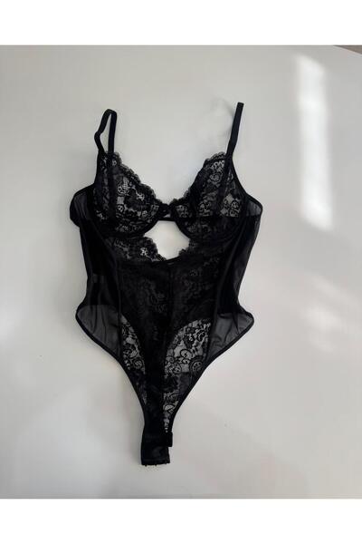 THE SECRET KİSS KADIN DANTELLİ BABYDOLL SİYAH