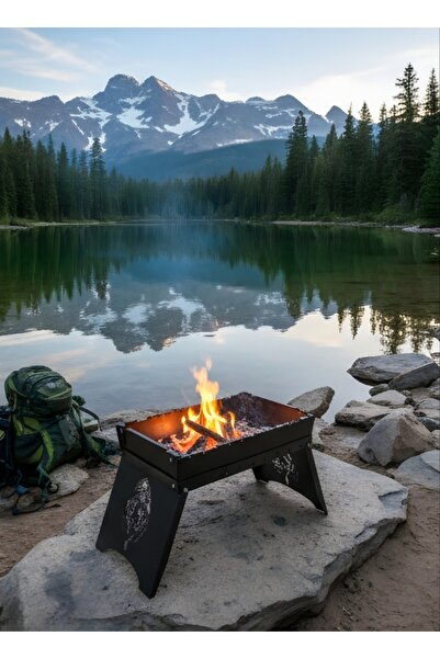 demirnesil Sök Tak Gerektirmeyen Özel Çantalı Katlanır Portatif Pratik Mangal