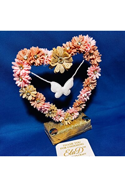 ElaD by Elena’s Craft Handmade Heart Shaped Decoration with Butterfly – | Han...