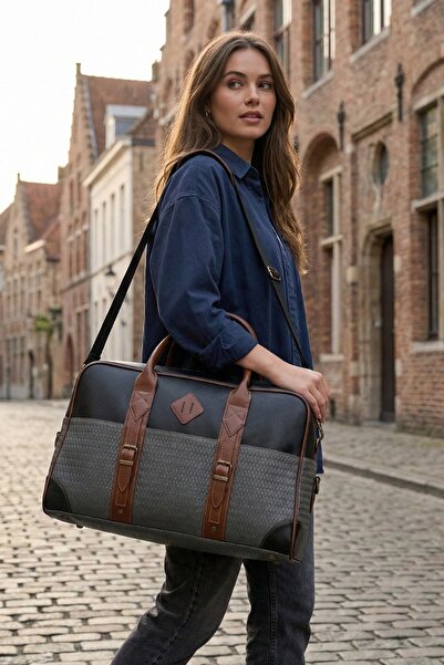 Fiyaka GK69 KLASİK SEYAHAT VALİZİ SPOR HASTANE ÇANTASI EL VE OMUZ ANNEBEBEK Ç...