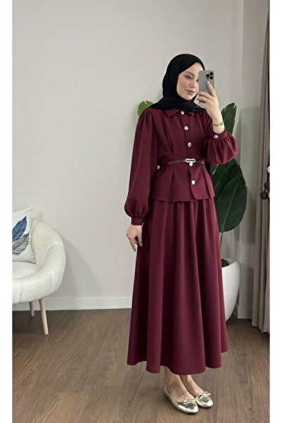 YS BUTİK ZARA KREP YENİ SEZON ETEKLİ TAKIM