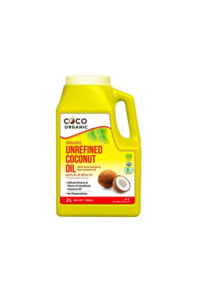 CoCo زيت جوز الهند غير المكرر 2 لتر - طبيعي 100%