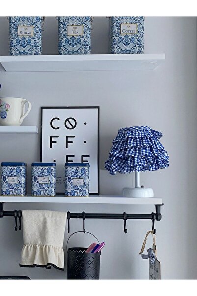 KaiAtelier Sea Keten Fırfırlı Kablosuz Masa Lambası Gün Işığı