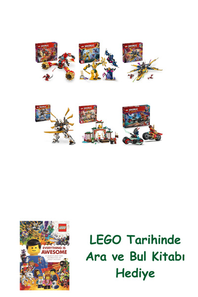 Bloomsbury مجموعة نينجاجو 490 (71830 + 71804 + 71833 + 71821 + 71831 + 71838)