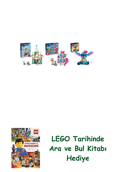 Bloomsbury مجموعة ديزني 108 (43265 + 43274 + 43249) + هدية كتاب البحث والبحث