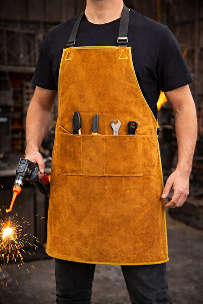 TYD Cepli Deri kaynakçı önlüğü-İş Önlüğü