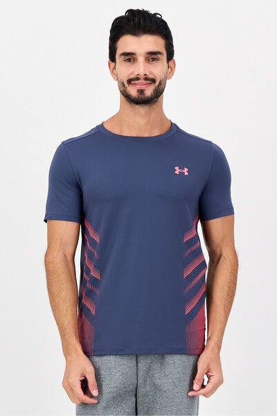 Under Armour Men Fitted Short Sleeve Training T-Shirt, Dark Slate Blue