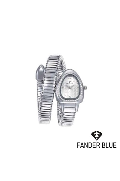 FANDER BLUE Fenderblow Women's Steel Watch with White Dial