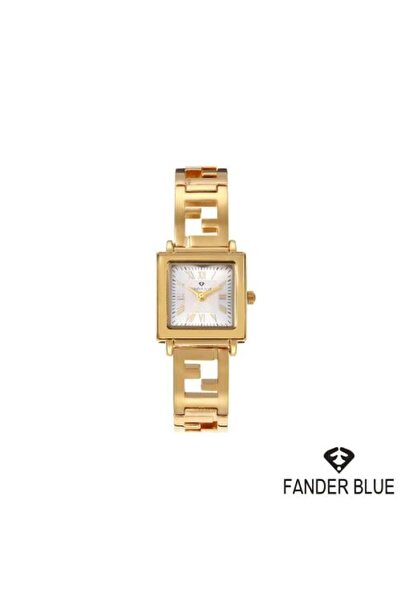 FANDER BLUE Fenderblow Women's Steel Watch with Gold Strap