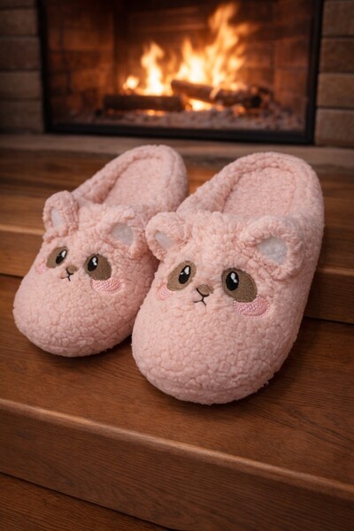 Moda Frato Teddy Bear Women's House Slippers Winter Slippers Rubber Soundless...