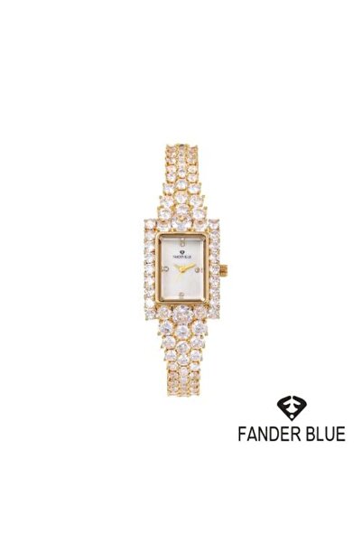 FANDER BLUE Women's Crystal Watch Fundablo Zircon Gold