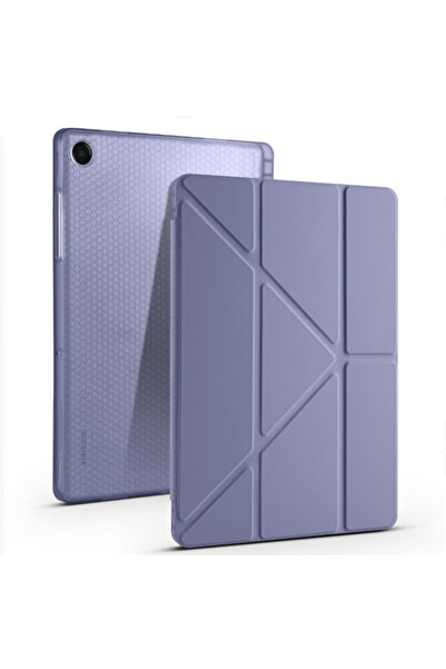 Fuchsia Tri-Folding Case with Pen Slot Compatible with Galaxy Tab A11 Plus