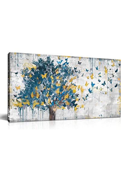 ALAYRA International لوحة جدارية أنيقة متعددة الألوان بتصميم منظر طبيعي جميل ...