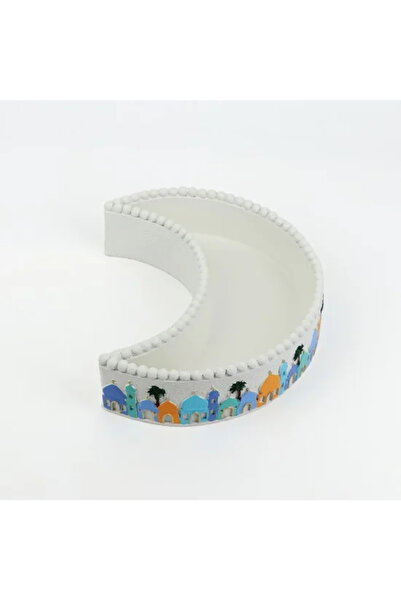 Generic طبق تقديم رمضاني على شكل هلال