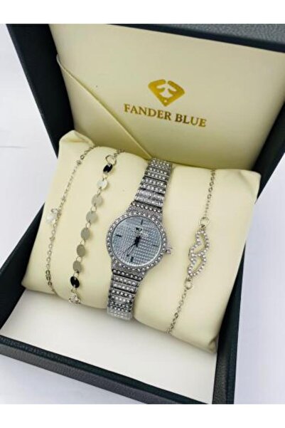 FANDER BLUE Women's Steel Bracelet Set - Fender Blue