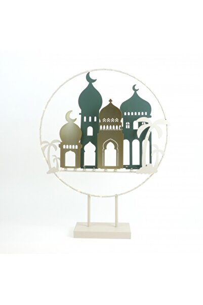 Generic Illuminated Ramadan decoration with a mosque and crescent design – go...