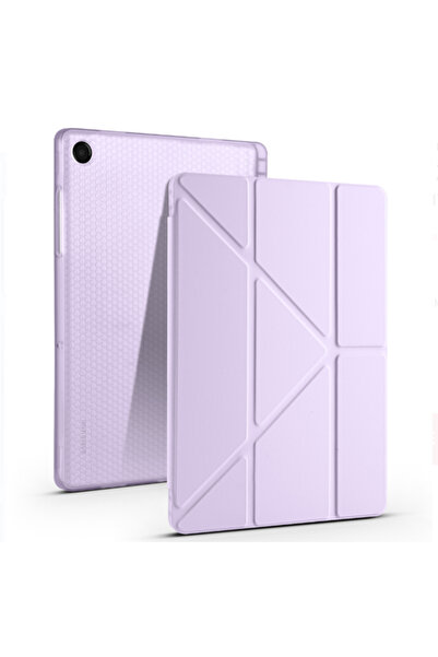 Fuchsia Tri-Folding Case with Pen Slot Compatible with Galaxy Tab A11 Plus