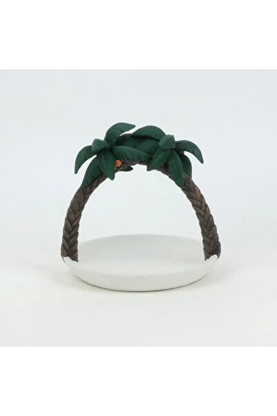 Generic Decorative Serving Plate with Palm Design