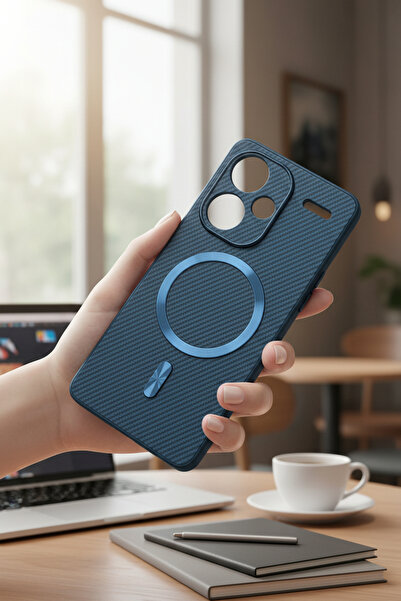 batuteknoloji Redmi Note 13 Pro Plus Magnetic Özellikli MagSafe Görünümlü Kar...