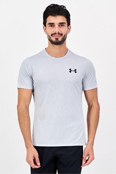 Under Armour Men Fitted Short Sleeve Training T-Shirt, Light Grey