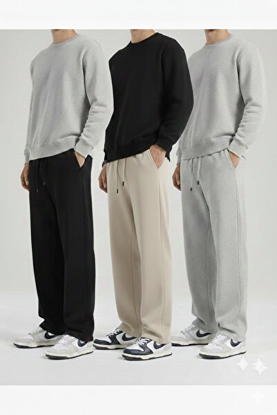 ALİ.COM Set of 3 Opportunity Product High Quality Loose Fit Flexible Comforta...