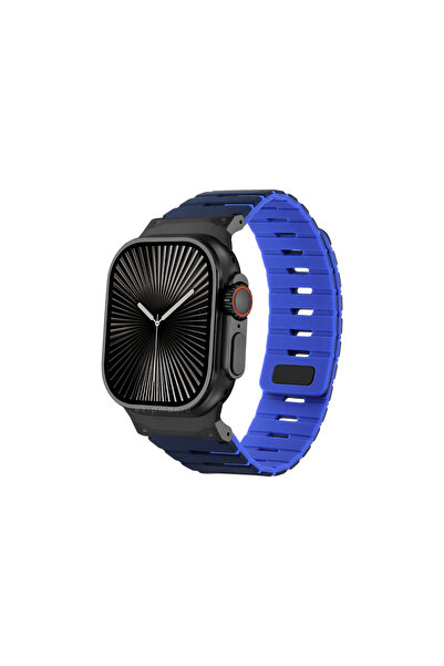 ekipmania Manyetik Silikon Piyano Kordon 44mm-45mm-46mm-49mm Watch Uyumlu