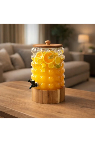 Generic Jack Juice Bar with Wooden Base - 6 Liters