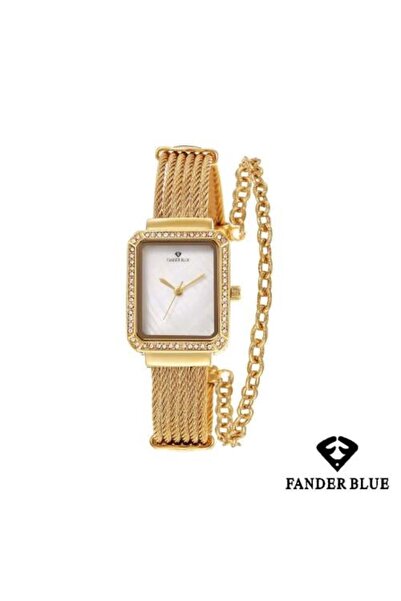 FANDER BLUE ساعة فيندربلو النسائية المصنوعة من الفولاذ