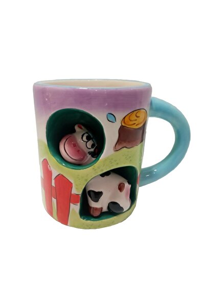 Bosphorus Porcelain Mug, Cup Cute Cow 8,5X8,5X10Cm